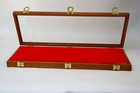 Cherry Wood Display Case 9 X 25 X 2 For Arrowheads Knives Collectibles   More  