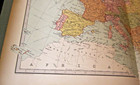 1873 Bartholomew Europe Map Germany Austria Russia England France Antique Color