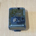 Vintage Motorola Pager Beeper Clear Blue See-through Working W clip Read Info  