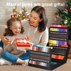 Halobios 120 Colors Dual Brush Marker Pens  Art Markers With Fine And Brush Tip