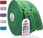 2000 Pcs  1000 Pairs  Raffle Tickets Double Roll  50 50 Green Raffle Tickets New