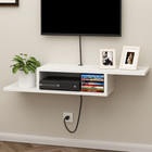 Floating Tv Stand Shelf  Wall Mount Entertainment Center Media Console For Livin