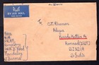 Burma Myanmar Postal Airmail Cover To Rammad India