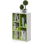 Modern Minimalist 5-cube Bookshelf Open Storage Durable Composite Wood Organizer