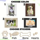 Personalized Pet Picture Frame     Custom Dog   Cat Photo Frame     Pet Memorial