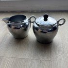 Ge Hotpoint Creamer Sugar Bowl Set Vintage Chrome Art Deco Bakelite 1930s 4 5x5