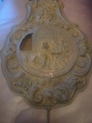 19th Century  German Grandfathers Clock Large Ornate Pendulum 4ft Tall Brass