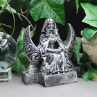 Wiccan Moon Goddess Altar Statue - Wicca Lunar Witch Pagan Figurine Dryad Design