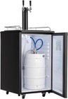 5 4 Cu ft  Beer Kegerator With Co2 Tank Included  Draft Beer Dispenser Dual Tap