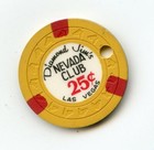  25 Chip From The Diamond Jims Nevada Club Las Vegas Nevada Drilled