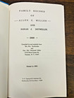 Family Records Allen Miller Sarah Detweiler Descendants History Genealogy Book