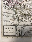  asia   Beautiful English Circa 1700 Map By Hermann Moll  Hand-colored