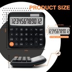 Black Calculator  Big Button Calculator With Large Lcd Display  