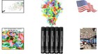 Festive 12-inch Confetti Cannons - Eco-friendly 5 Pack For Parties And Weddings