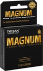 Trojan Magnum Large Sized Lubricated Latex Condoms 3-count Extra Comfort Secure
