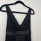 Vintage Ruby Rox Whimsigoth Babydoll Dress Size L Y2k Beaded Mesh Tie Back Fairy
