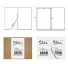 200-6000 Half Sheet 8 5x5 5 Shipping Labels Self Adhesive For Inkjet Laser