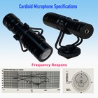 On-camera Shotgun Microphone Condenser For Video Camera Dslr Phone Cardioid Mic