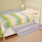 Double Sided Swing Down Bed Rail Guard Child Baby Kids Safety Grey 42 5  X 21  