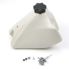 For Honda Xr200r 1985-2002 Plastic Fuel Tank   Gas Cap Petcock Valve White