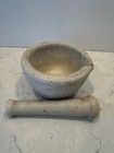 Vintage Mortar And Pestle Made By Trenton Pottery Acid Resisting