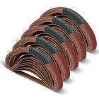 50pk-1 2 X 18  Abrasive Sanding Belt 10 Each Of 40 80 120 180 240 Grits 40182-1
