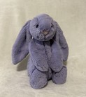 New Jellycat Medium Original Bashful Viola Purple Bunny -nwt Rare   Hard To Find