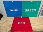 Lot Of 3 Washington Metro Line Color Indicator Placards