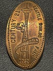 1962 World   s Fair Seattle The Space Age Cu Elongated Penny  072028