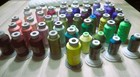 Lot Of 48 Polyester Machine Embroidery Thread Full   Partial 1000m Spools  40 Wt