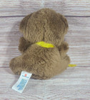 Vintage American Greetings Amtoy Plush Bear Stuffed Animal Yellow Gingham 5 