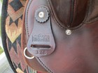17    Big Horn 176 Qh Bars Brown Western  Leather   Cordura Barrel Trail Saddle