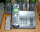 Panasonic Kx-tg6644b 1 9 Ghz Four Handsets Single Line Cordless Phone Lot