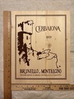1 Rare Wine Wood Panel Cerbaiona Brunello Italy Vintage Crate Box Side 5 26 979