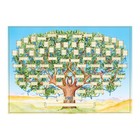 Family Tree Diagram To Fill In Wall Hanging 6 Generation Genealogy-history Chart