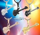 New Electric Guitar Cremation Urn Keepsake Ashes Memorial Necklace