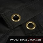 G128 - All Black American Usa Us Flag 3x5 Ft Embroidered Brass Grommets