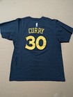 Adidas Golden State Warriors Steph Curry  30 T-shirt Mens L Black Nba Basketball