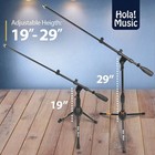 Hola  Music Mic Stand W  Adjustable Height For Home  Studio Use