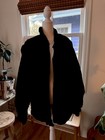 Judith A Creations 80s Womens Sz Xl Black Quilted Crushed Velvet Bomber Jacket 