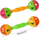 Multi-color  Parrot Toy Rattle Bell Dumbell Foot Toy Small And Medium Birds Fora