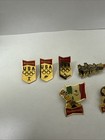 Vtg Lot Of 9 Pins Olympic Los Angeles 1984 Pinbacks Usa Budweiser Anheuser-busch