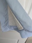 1 Matouk Framed Border Percale Euro Sham Blue  White Euc
