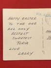 Vincent Price Easter Postcard To Daughter Purch  From Vincent Price Estate 25u