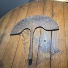 Antique 1800s  Whaling Tool Flensing Hand Forged Iron Cutting Spade Chopper