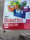 Factory Sealed Imation Neon Ibm Formatted 2hd 1 4 Mb 3 5 Diskettes    10 Others