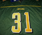 Nwts Reebok  31 Gordon Edmonton Eskimo s Cfl Green Football Jersey - Youth Large