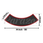Custom Embroidered Bottom Rocker Motorcycle Biker Name Tag Sew On Patch 14   b 