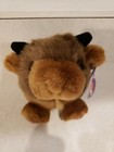 Nwt Vintage Swibco Puffkins 4  Biff Buffalo Bison Bean Plush Toy Stuffed Animal 