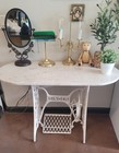 Office Desk Table With Marble Top Singer Sewing Machine Base
